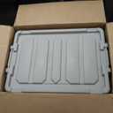 IRIS USA 20 Gallon Lockable Storage Totes with Lids, 6 Pack - Gray, Heavy-Duty Durable Stackable Containers, Large Garage Organizing Bins Moving Tubs, Rugged Sturdy Equipment Utility Tool Box