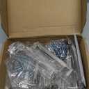 Ravinte 30 Pack Solid 5 Inch Center to Center Slim Square Bar Drawer Handles Cabinet Hardware - Satin Nickel Kitchen Pulls