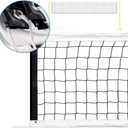 Replacement Professional Sports Volleyball Net with High Strength Cable & Two Side Tape Reinforcement Dowels4 Inch Square Mesh Heavy-Duty Net for Indoor OutdoorStandard 3'H x 32'L