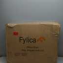 FYLICA Foldable Office Chair with PU Wheels and Smooth Armrest-Ergonomic Mesh Bouncing Back, Stackable Conference Room Chair, Office Guest & Reception & Meeting Chair (Black)