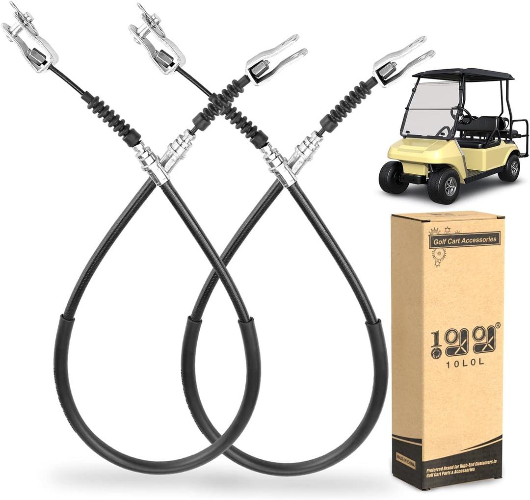 10L0L Brake Cable for Club Car DS 1981-1999 Gas & Electric Golf Cart, Driver and Passenger Side, Replace OEM 1011403 1011125 1016761-01