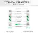 Asymmetric Cycle Timer Relay 2SPDT AC 230V 10A Long or Short Period Repeat Cycle Tntermittent Timer Electronic Relay in Din Rail (GRT6-S2 AC 230V)