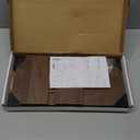 XAOHOME Wooden Pegboard, Sturdy Peg Board for WallsModular Grid Organizer, DlY Storage and Display Panels withShelves and Brass Hooks(Wainut Color)