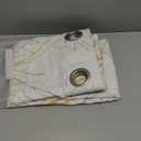 FMFUNCTEX Linen Semi Sheer Curtains for Bedroom, Yellow White Curtains 45 Inches Long for Living Room, Grey Tree Branch Print Curtain Light Filtering Kitchen Window Drapes, Grommet Top 2 Panels