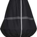 Garden Fountain Cover Waterproof  Heavy Duty Oxford Fabric Fountain Protector with Air Vent & Buckle, Weather-Resistant Outdoor Cover for Garden or Patio Fountains, 40" D x 50" H, Black