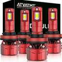 H11 H9 Bulbs for Chevrolet 2022 2023 2024 2025 Silverado 2500 HD 3500 HD Chevy Fog Light Replacement 6500K Bright White Pack of 4