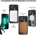 Fiyart Designed for iPhone 13 Pro Max Case Matte Flowers Design Compatible with MagSafe Wireless Charging,Cute Floral Anti-Scratch Translucent Phone Cover for Women Girls 6.7"-Black