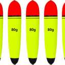 Fishing Floats Slip Bobbers, EVA Slider Bobbers for Sea Fishing, Freshwater Saltwater, 5PCS Floatage 0.75oz 1.76oz 2.82oz