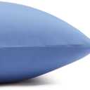 Amazon Basics Lightweight Breathable Super Soft Easy Care Wrinkle Resistant Brushed Microfiber 3-Piece Bed Sheet Set with 14-Inch Deep Pockets, Twin, Dutch Blue, Solid