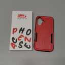 Magnetic for iPhone 16 Case Military-Grade Shockproof, Rugged Phone Case, Heavy Duty Protection [Fit for MagSafe] Anti-Fingerprint Anti-Scratch for iPhone 16 Phone Case 6.1, Red