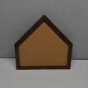 BENECREAT Cork Brooch Board, 11.8x11.8 Inch Wall Cork Tray Baseball Home Plate Pin Board for Brooch Pin Storage, Jewelry Display, Lapel Pin Enamel Pin Display, 19mm/0.5 Inch Thick