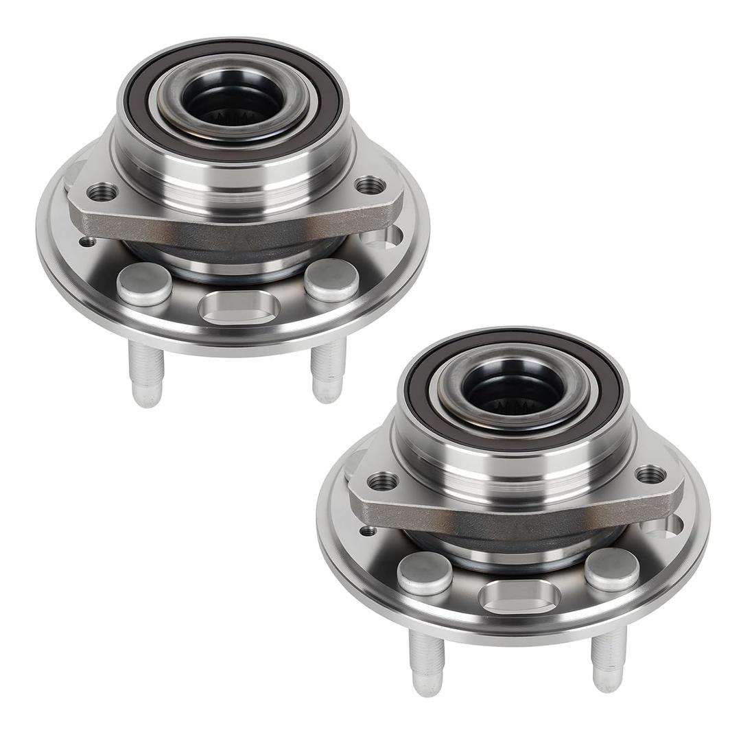 513288 Front Wheel Bearing & Hub Assembly for Buick Allure/Lacrosse/Regal, for Chevrolet Chevy Equinox/Impala/Malibu, for GMC Terrain, for Cadillac CTS(AWD)/XTS, for Saab 9-5, Hubs 5 Lugs w/ABS, 2PCS