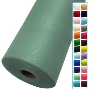 Sage Green Tulle Fabric Rolls 54 Inch by 40 Yards Tulle Bolt Spool for Wedding Decorations DIY Tutu Baby Shower Table Skirt Ceiling Decor Birthday Party Craft Supplies