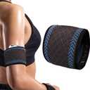 Diabetes Arm Band for Insulin Pod Monitoring Systems - Omnipod Dexcom Protects Insulin Pod - Washable and Reusable Replace Adhesive Patches Tape (S, Blue)