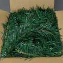 72Feet Christmas Garland, with 36 Red Velvet Bows and 24 Decorative Balls, Non-Lit Greenery Christmas Decoration for Xmas Tree Wreath, Indoor Outdoor Home Mantle Wedding Party