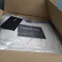 Vera Wang - King Comforter Set, Luxury Bedding Set with Matching Shams, Chic Room Essentials (Illusion Ivory, King)