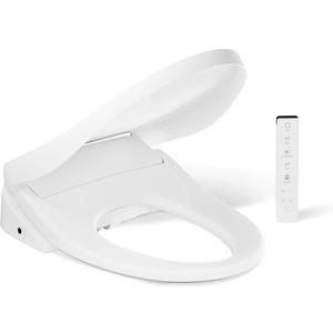KOHLER PureWash E835 Elongated Electric Bidet Toilet Seat w Remote, White