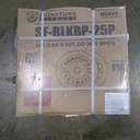 Fitvids 2" Olympic Bumper Plate Weight Plates with Steel Hub, 25LB, Pair