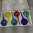 Plant Watering Globes Set of 6 - Small Glass Self Watering Bulbs Up to 5 Days of Irrigation - for Indoor & Outdoor Plants - Multicolor, Automatic, Glass Watering Bulbs for Daily Use, Watering Devices