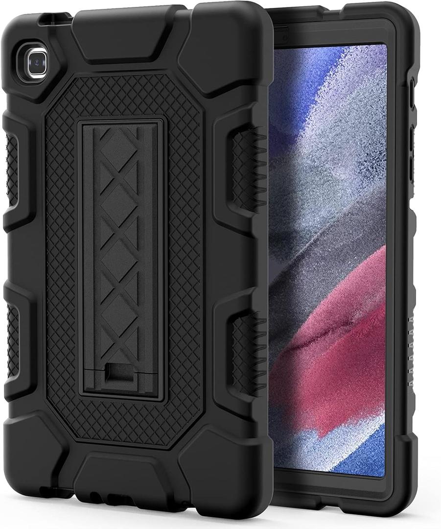 Azzsy Case for Samsung Galaxy Tab A7 Lite 8.7 Inch 2021 (SM-T220/T225), Slim Heavy Duty Shockproof Rugged High Impact Protective Case,Black