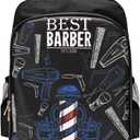 Barber Supplies Bag Organizer for Clippers and Supplies, Portable Hairstylist Clipper Backpack Travel Barber Shop Tools Bag