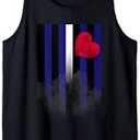 Mens Leather Pride Flag Mens Tee Tank Top L