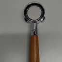 54 mm Bottomless Portafilter with Puck Screen, 3 Ears Espresso Portafilter Compatible with Breville Barista BES870XL Express Machines,Stainless Steel Porta filter and Rosewood Handle