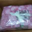 Cozy Bliss Faux Fur Throw Blanket for Couch, Fuzzy Soft Plush Thick Bubble Blanket for Sofa Bedroom Living Room, 60 * 80 Inches Tie Dye Pink