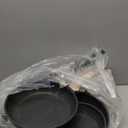 CAROTE Non Stick Frying Pan Skillet Set, Omelet Pan, Healthy Non Toxic Granite Chef Pan, Induction Compatible Egg Frying Pan with Heat-Resistant Handle, PFOA-Free,Black, 8"+10"+12"