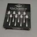 8-Piece 6.7 Inches Stainless Steel Tea Spoon, Durable Dishwasher Safe Teaspoons, Silverware Dessert Spoons, Small Spoons For Restaurant, Hotel