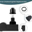 2 Outlet Grill Igniter for Charbroil Ignitor Replacement, AAA Battery Electronic Igniter kit for Charbroil Grill Igniter Replacement, DHLG-12 Tact Push Button Electronic Ignition Module with Wires