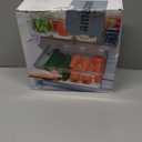 Pomeat 10 Pack Fridge Organizer, Stackable Refrigerator Bins with Lids, BPA-Free Produce Fruit Storage Containers for Fridge, Clear for Food, Drinks, Vegetable