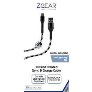 Zgear 10FT Charge Cable 2 Pack
