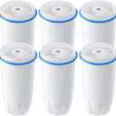BOGDA 6 Pack Water Filter Replacement Zero, 5-Stage Compatible with Zero Pitcher and Dispenser, Fit for Zero Filter Water Replacement Filters and ZR-001 ZR-017 ZR-004