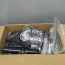 Electric Meat Grinder Heavy Duty - 5 in1 Meat Grinders for Home Use - 3000W Max Powerful - Sausage Stuffer with 3 Stainless Steel Grinding Plates - Size #12 (black)