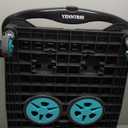 Collapsible Shopping Cart, 8-in-1 200LBS Multi Functional Utility Cart with 2 Storage Crate, Adjustable Handle Grocery Cart on Wheels for Shopping/Warehouse/Office/Supermarket - Blue