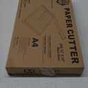 ISDIR 12-Inch Guillotine Paper Cutter, 12 Sheet Capacity, Blade Lock & Magnetic Guide, Heavy-Duty Metal Base for Precision Cutting of Cardstock, Photos, and Crafts - Ideal for Home & Office