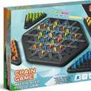 Chain Triangle Chess Game, Geometric Chess Game, Board Games for Family Night, Family Games for Kids and Adults, 2 to 4 Players