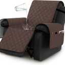 H.VERSAILTEX 100% Waterproof Recliner Chair Covers, Recliner Covers Non-Slip Stay in Place, Thick Cover for Recliner Chair with Pocket, Dog Couch Cover Protector Washable(Brown, 23")