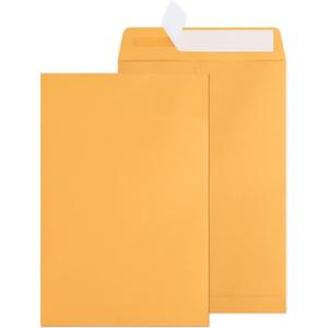 6x9 Catalog Envelopes 300 Pack Small Envelopes Brown Kraft Self Seal Security Mailing Envelopes for Documents, Cards, Photos, Office, Business