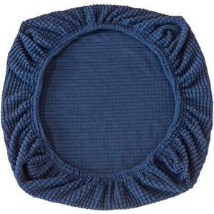Rvable Dining Chair Seat Covers Str Fitted Dining Room Upholstered Chair Seat Cushion Cover for Home Hotel Party Use (Dark Blue)