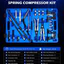 Orion Motor Tech Valve Spring Compressor, Universal Overhead Engine Valve Spring Remover and Installer OHV OHC Compressor Tool, Valve Stem Tool Valve Holder Tool Valve Keeper Remover and Installer