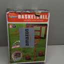 ShyLizard Boys Toy Gifts for 3 4 5 6 7 8 Years Old, Kids Basketball Hoop Adjustable Height 3.5FT-6.2FT, Mini Basketball Hoop for Kids, Basketball Goal Toys Outdoor Indoor Game Gifts for Boys (Black)