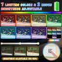 16" Led Drawing Board for Kids Rechargeable, Portable Doodle Glow LED Note Board with 7 Colors, Light Up Acrylic Dry Erase Lumi Board with Stand, Christmas & Birthday Gifts for Girls Boys