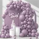 120pcs Dusty Purple Balloons 18 12 10 5 inch Purple Balloons Different Sizes Balloon Arch Kit for Boho Bridal Baby Shower Wedding Birthday Party Decorations