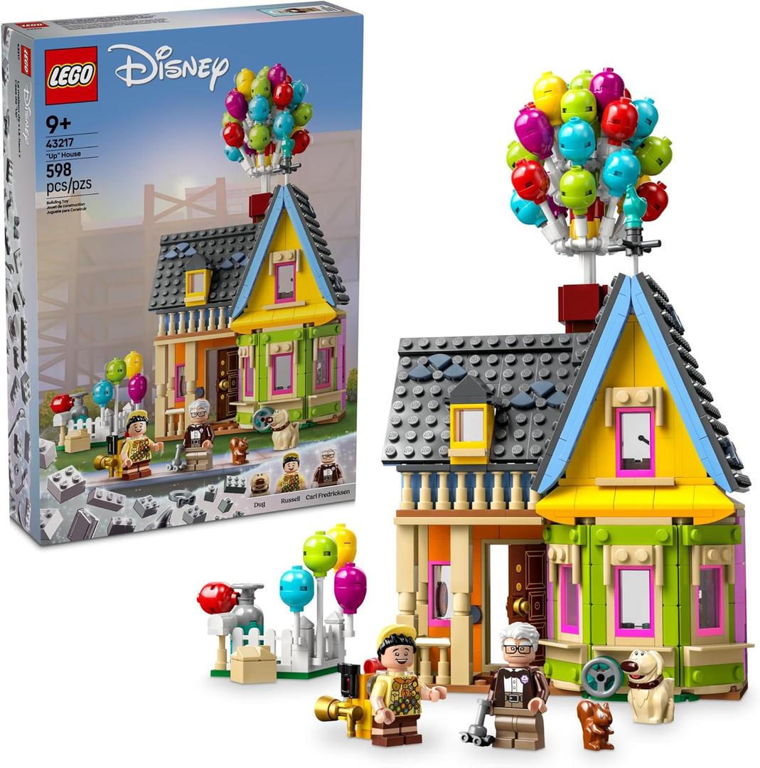 LEGO Disney and Pixar Up House, Classic Disney Celebration Building Toy Set for Kids and Movie Fans Ages 9 and Up, A Fun Gift for Disney Fans and Anyone Who Loves Creative Play, 43217