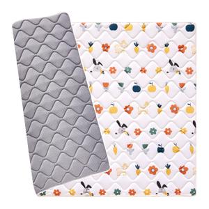 VIVIDVIBEBEARPAS Odorless Premium 50" x 50" Foam Play Mat, Thick One-Piece Crawling Mat, Non-Slip Cushioned Playmat for Infants, Babies, Toddlers - Machine Washable (50"L x 50"W x 0.8"Th, C- Sweet)