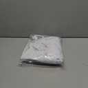 Tankaneo Women's Button Down Shirts Short Puff Sleeve Collared Dressy Casual Blouse Tops (Medium, White)