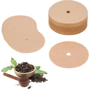 400PCS Unbleached Percolator Coffee Filters, 3.75 Inch Disposable Coffee Paper Filter with hole, Disc Coffee Filters for Bozeman Percolator