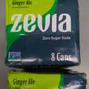 Set of 2 Pack, Zevia Zero Sugar Soda, Ginger Ale, 12 oz Cans (8-Pack) – Naturally Sweetened, Non-GMO Project Verified, Gluten-Free, Vegan, Best Before 03/12/2026 